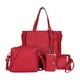 thumbnail image 2 of Conjunto De 4 Piezas Para Mujer, Bolso De Mano, Bolso De Hombro, Billetera Y Tarjetero, Elegante Mochila Multifuncional, Bolsos De Viaje De Gran Capacidad, Bolsos De Hombro Scienceny  AP006301-01, 2 of 6
