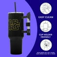 thumbnail image 3 of Star Wars Vacuum Insulated 40 Oz Stainless Steel Tumbler with Sculpted Lightsaber Handle Leak-Proof Lid & Double-Wall Insulation for Travel or Home, 3 of 7