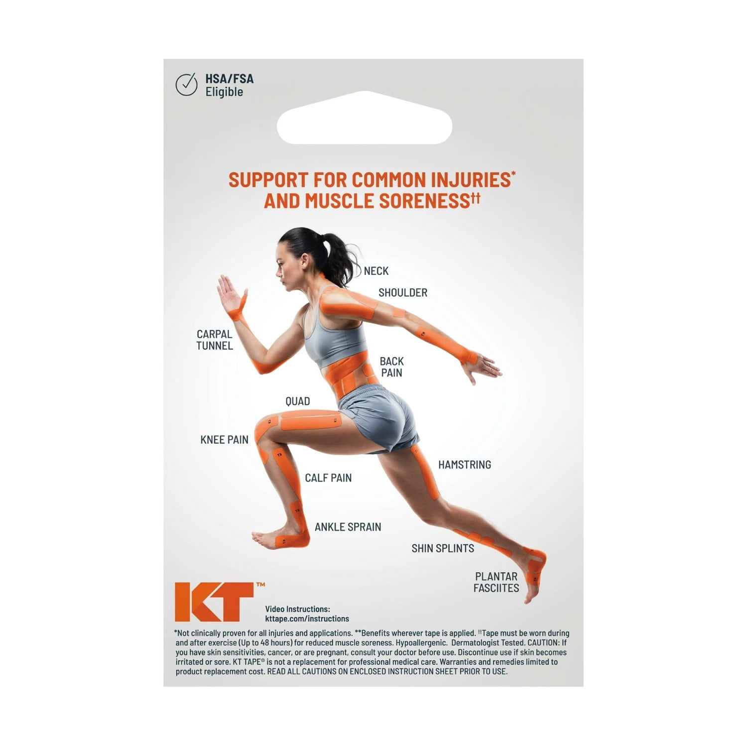 KT Tape Pro Oxygen Kinesiology Tape with Celliant Infrared Technology, Titanium, 20 Count