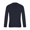 thumbnail image 5 of GuangCheng Mens Christmas Tees Round Neck,Printed,Long Sleeve Tops,Pullover,Baggy,Bottom,Tees,Comfy Loose Piece,Navy,Size L, 5 of 5