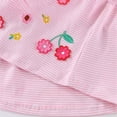 thumbnail image 6 of Trendfront Girls Floral Embroidery Dresses Crewneck Short Sleeve A Line Dress Flower Print Casual Spring Outfit Everyday Dresses, 6 of 6