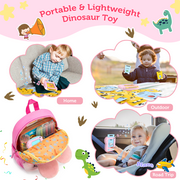 Richgv Upgraded Talking Flash Cards, Big Button Toys for 1 2 3 4 5 6 Year Girls, Educational Games for Toddlers, Preschool Learning Toys Dinosaur Toys Gifts for Christmas