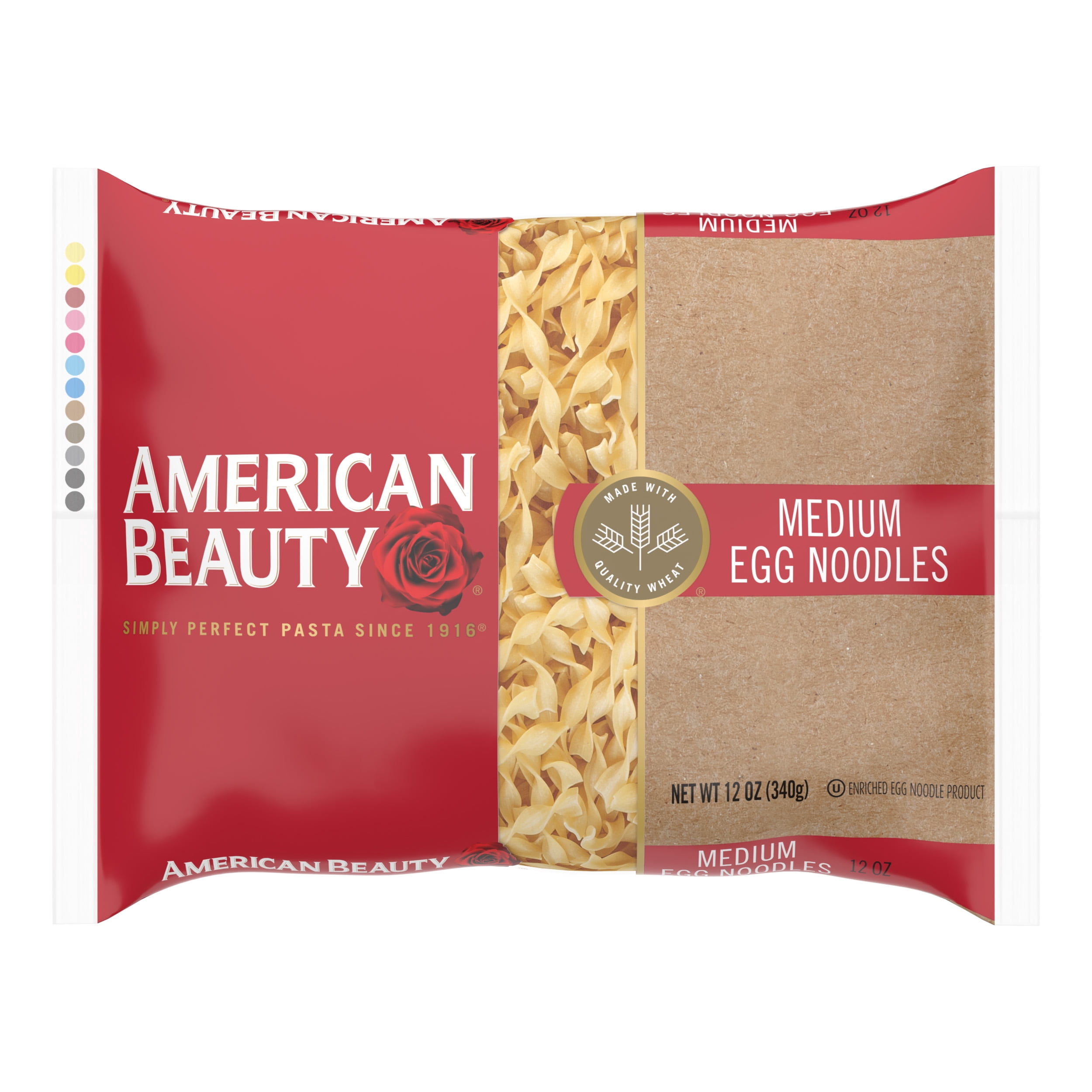 (4 pack) American Beauty 12 oz medium Egg Noodle Pasta
