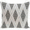Gray, variant on Simply Daisy 16" x 16" Ikat Diamond Dot Geometric Print Pillow