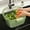 Green M, variant on Hanging Sink Drain Basket Foldable Stretchable Kitchen Colander with Flip Cover Space Saving Food Strainer, Faucet Storage Rack Draining for Fruits Vegetables