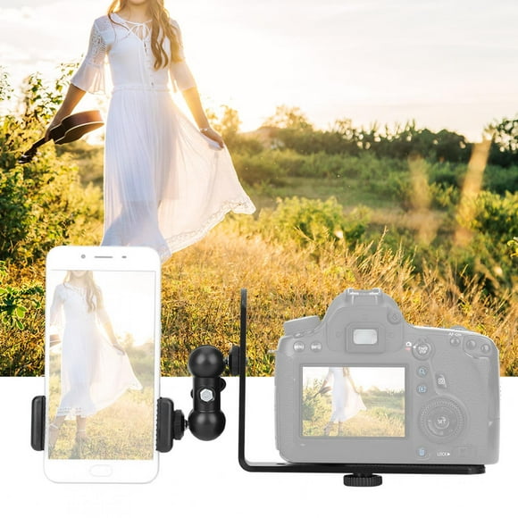 LHCER SLR Mirrorless Camera Attachment Bracket Mobile Phone Clip Installable Cellphone LED Light Microphone Monitor Photography Accessories,Mobile Phone Clip,Mirrorless Camera Bracket