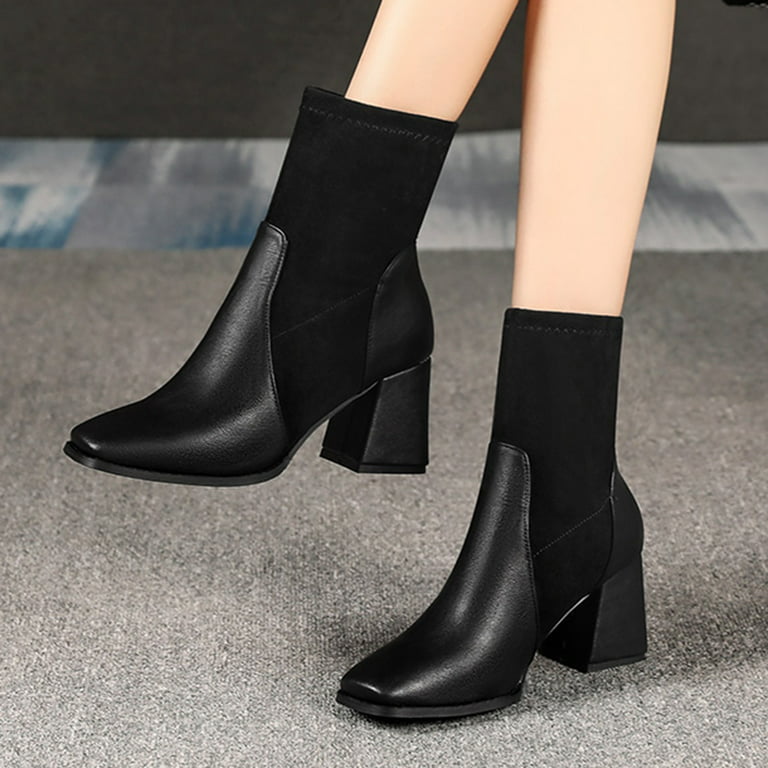 Ladies Autumn And Winter Elastic Ankle Boots Socks Boots Fashion