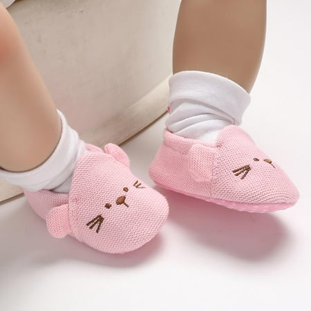 

SUNSIOM Cute Newborn Baby Girls Boys Soft Sole Crib Shoes Infant Toddler Sneaker Anti-Slip Outfit 0-18M
