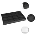 thumbnail image 2 of Unique Bargains Jewelry Organizer Trays with Removable Dividers for Drawers Storage Black-12 Grid Tray, 2 of 7