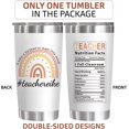 thumbnail image 2 of Teacher Appreciation Gifts For Women, Birthday, Christmas, Teachers Day, Graduation Gifts, Teacher Supplies, Thank You Gifts For Teacher, Teacher Tumbler, 20oz Stainless Steel Tumbler, 2 of 6