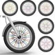 thumbnail image 5 of Protector de radios Toystoory para rueda de motocicleta 72 Uds cubiertas de piel tubo para Motocross 10 Ciclismo verde, 5 of 6
