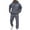 Grey, variant on SGMVNU Men Sweatsuits Sets Two Piece Hoodie Tracksuit Soft Athletic Workout Wear Soft Jogger Outfit Streetwear Suit Casual Athletic Jogging Suit for Men(Black, 2XL)