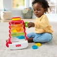 thumbnail image 2 of Fisher-Price Drop Through Rock-a-Stack Baby & Toddler Developmental Activity Toy, 5 Coins, 2 of 6