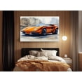 thumbnail image 4 of Classic Orange Lamborghini Countach Canvas Art - Retro Cityscape Wall Decor - High-Quality Automotive Artwork - Handcrafted Car Enthusiast Print - Available in Multiple Sizes, 4 of 7
