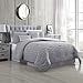 thumbnail image 3 of Modern Threads 5 Piece Textured Technique Comforter Set, Kane Gray, Queen, 3 of 4