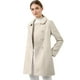 thumbnail image 1 of Abrigo Largo De Invierno Con Cuello Peter Pan Y Doble Botonadura Para Mujer Beige S, 1 of 7