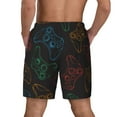 thumbnail image 4 of Daiia Gamepad Joystick Game Mens Swim Trunks Swim Shorts Quick Dry Swim Shorts with Mesh Lining Pockets-Large, 4 of 9