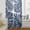 Blue, variant on Tann Brown Monstera Sheer Curtains 63 Inch Length, Light Filtering Voile Curtain Panel, Palm Tree Leaf Boho Botanical Tropical Rod Pocket Drapes Window Treatments for Living Room Bedroom 52"x63"