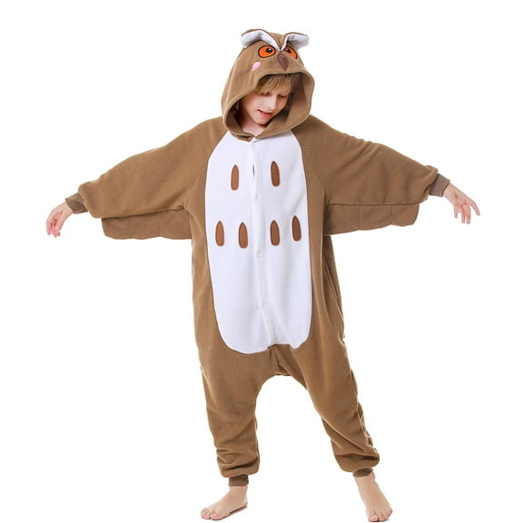 Unisex Kids CANASOUR Owl Onesie Polyester Anime Christmas Pajamas Cute Bird Suit for Girl and Boys