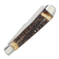 thumbnail image 4 of Queen Cutlery Queen Cutlery American-Made Genuine Stag Two-Blade Trapper Folding Knife QGSH54, 4 of 13