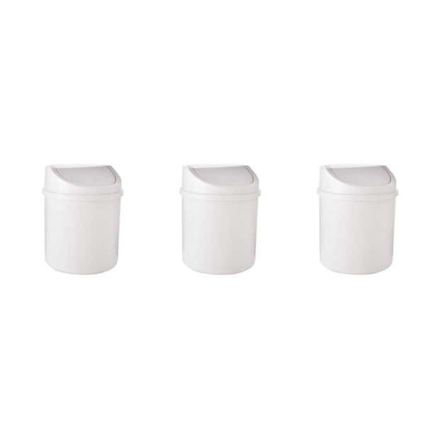 Advancent Mini cubo de basura, de escritorio, cesto de basura, bote de basura, caja de artículos diversos de plástico, a la moda para el hogar, Type1 NO1
