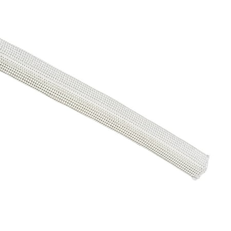 Uxcell 16.4Ft-10mm High TEMP Fiberglass Sleeve Insulation Cable Protectors White
