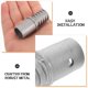 thumbnail image 3 of BRIGHTFUFU 4Ud Adaptador Metálico Para Mango De Escoba Para Accesorios De Poste Telescópico Plata, 3 of 7