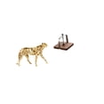 thumbnail image 6 of Dualoai Golden Cheetah Napkin Sculpture Elegant Animal Tissue Holder Decorative Tabletop Centerpiece Organizer for Office Kitchen Home Decor, 6 of 8