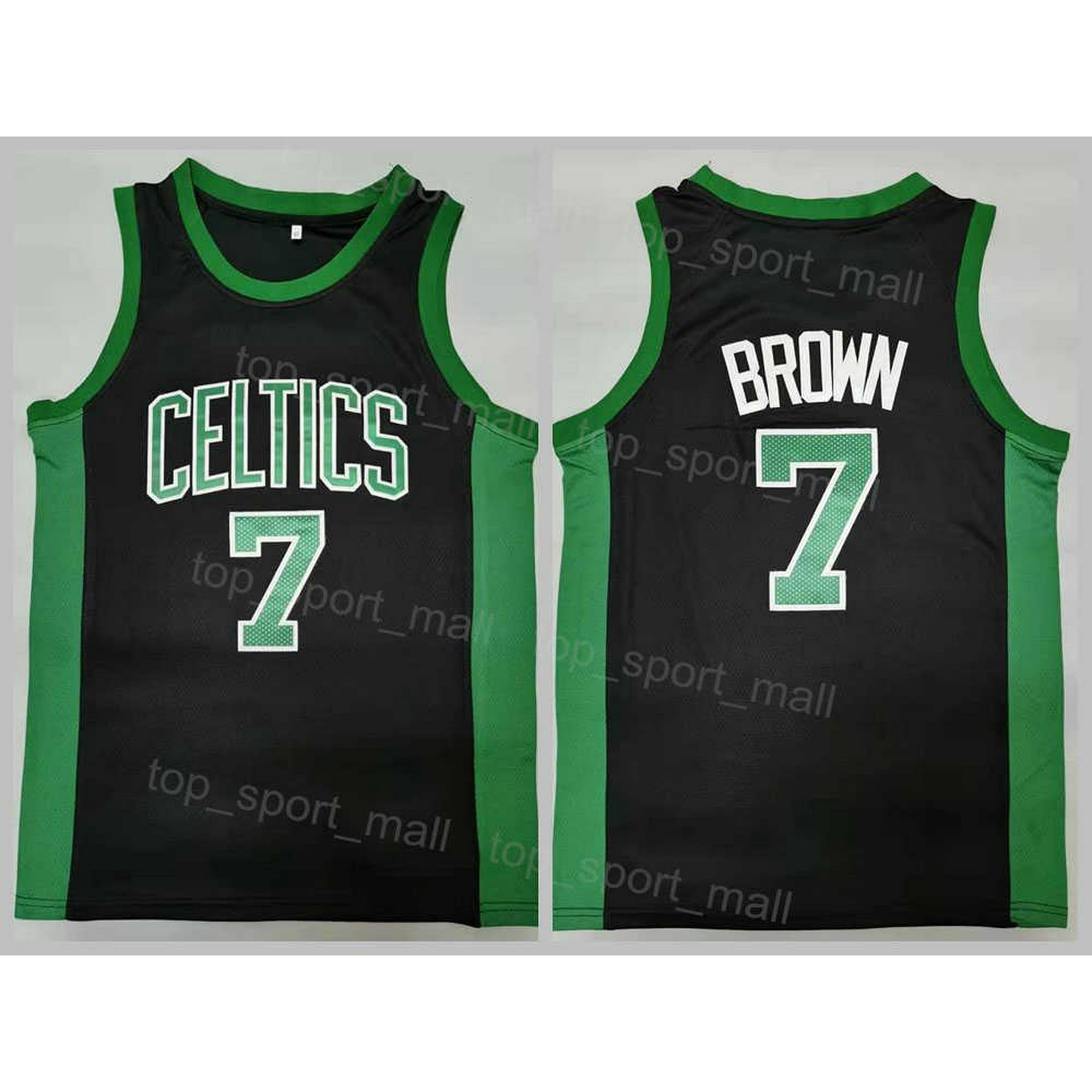 NBA_ Men The Finals Patch Basketball Jayson Tatum Jersey 0 Jaylen Brown 7 Black  Green White Team Color Breathable Pure Cotton F''nba''jerseys 