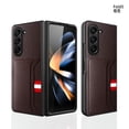 thumbnail image 2 of Business-style card-inserting phone leather case for Samsung Z fold5, card slot, 2 of 9