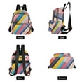 thumbnail image 4 of FORMRS Mini Backpack Purse for Women Travel Daypack Casual Shoulder Bag, Color Striped, 4 of 7