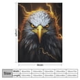 thumbnail image 4 of COMIO  Eagle Gifts Blanket, Cool Black Gold Lightning Eagle Blanket, American Bald Eagle Throw Blanket, Eagle Gifts for Men Women Kids, Eagle Gifts for Eagle Lover, Plush Throw Blanket,, 4 of 6