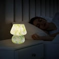 thumbnail image 6 of Mushroom Lamp Table Desk Bedside Lamp, Mushroom Decor Nightstand Small Table Lamps for Bedroom Night Stands,Cute Mini Modern Mid Century Lamps Dimmable,Unique Aesthetic Home Decor(Green), 6 of 12