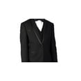 thumbnail image 3 of B-Caesar Black 5Pc Tuxedo Boy Suit Including Shirt And Bow Tie By Alberto Nardoni Brand Designer, 3 of 3