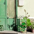 thumbnail image 5 of Welcome St Patricks Day Shamrock Clover Decorative House Flag, Green Hat Polka Dot Stripe Gold Garden Yard Outside Decorations, Irish Spring Holiday Outdoor Large Home Decor Double Sided 28x40, 5 of 6