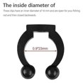 thumbnail image 3 of 20 Pack Wall Mounted Fishing Rod Storage Clips Clamps, 3 of 4