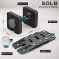 thumbnail image 4 of ARVIVO 2PCS 10-50lb Adjustable Dumbbell Set,5lb Increments & 10lb Handle,Quick-Lock Square Weight Dumbbells for Home Gym, 4 of 9