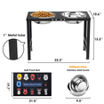 thumbnail image 3 of SHAINFUN 16" Tall Elevated Dog Bowls for Large Dogs, with 2L Bowls and Sprill Proof Mat, 3 of 7