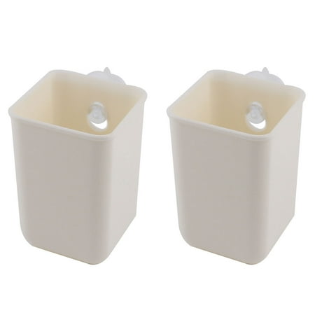 Toothbrush Holder Cup Unique Bargains Family Houseware Suction Cup Toothbrush Toothpaste Shaver Razor Holder 2pcs ()