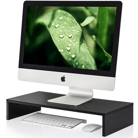 Dilwe Universal Wood Monitor Stands Speaker TV PC Laptop Computer Screen Riser Desk