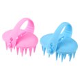 thumbnail image 1 of Peine de masaje de 2 uds, cepillo de champú, productos para el cuidado del cuero cabelludo para el crecimiento del cabello y anticaspa, rosa azul, resina, 1 of 7