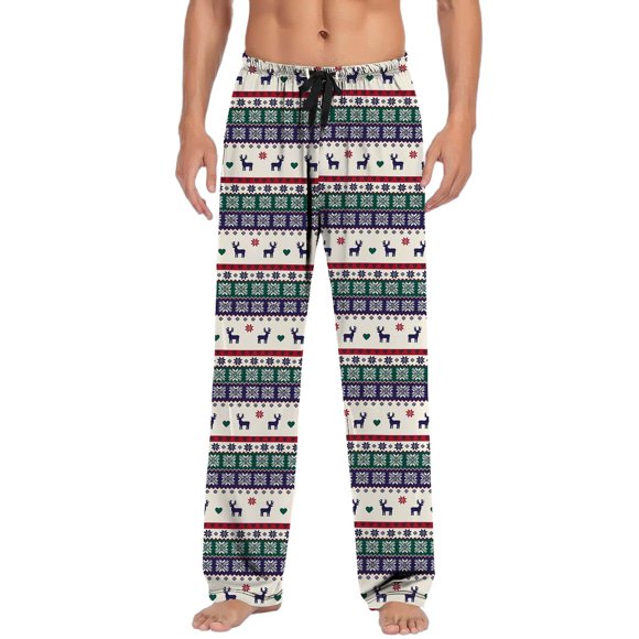 SGMVNU Sweatpants for Men Casual - Christmas Casual Pajama Pants with Drawstring & Pockets, Festive Gift, Soft Loungewear(Size M,B)