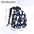 thumbnail image 2 of Disketp Swan Mochila Ligera Clásica con Múltiples Bolsillos, Mochila Casual para Hombre y Mujer, Ideal para Escuela, Trabajo y Viajes, 2 of 6