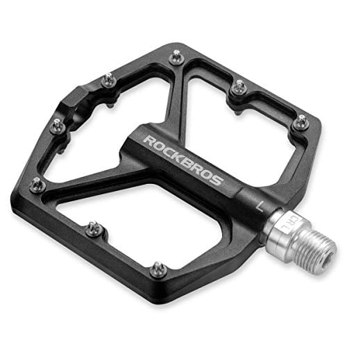 ROCKBROS MTB Bike Lock-to-Flat Pedal Aluminum Alloy Pedal Lock//Flat Pedal SPD