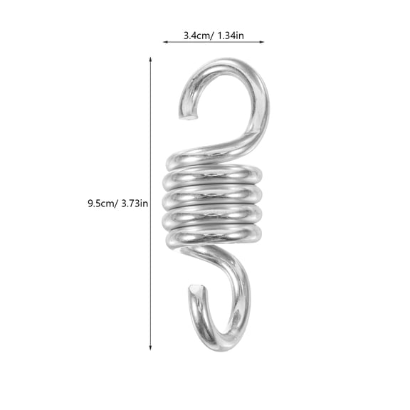NICEXMAS 2Pcs Versatile Metal Swing Spring Replacement Kit for Hammock and Porch Swing Heavy Duty Use
