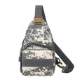 thumbnail image 1 of Bolso bandolera para hombre perfecl bolso de pecho con múltiples bolsillos Gris, 1 of 7