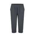 thumbnail image 6 of TRUBKH Drawstring Pants Women Cotton Linen Palazzo Pants Wide Leg Linen Pants Drawstring High Waist High Waisted Linen Pants Women Casual Pants for Women Palazzo Drawstring Elastic Waist Gray S-3XL, 6 of 9