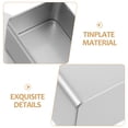 thumbnail image 3 of BESTYASH 2Ud Caja Metálica Plata Con Para Organizar Materiales De Y Objetos Personales, 3 of 6