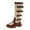 Brown, variant on Ccpelsie Girls Warm Fashion Riding Boots Winter Round Toe Non-Slip Knee-High Boots School Boots for Big Gilrs Little Girls(Brown,12)