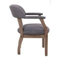 thumbnail image 5 of Boss Office Products Modern Captain's Reception Waiting Room Chair in Slate Grade Commercial Grade Linen, 5 of 7